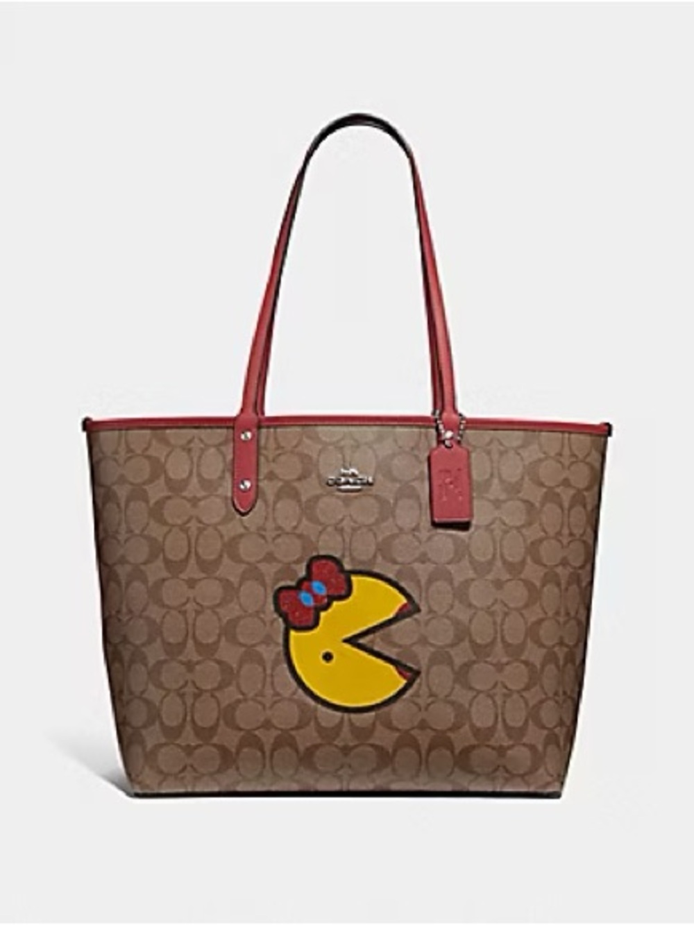 COACH x Pac-Man Reversible City Tote limited edition Ms. Pac-Man
